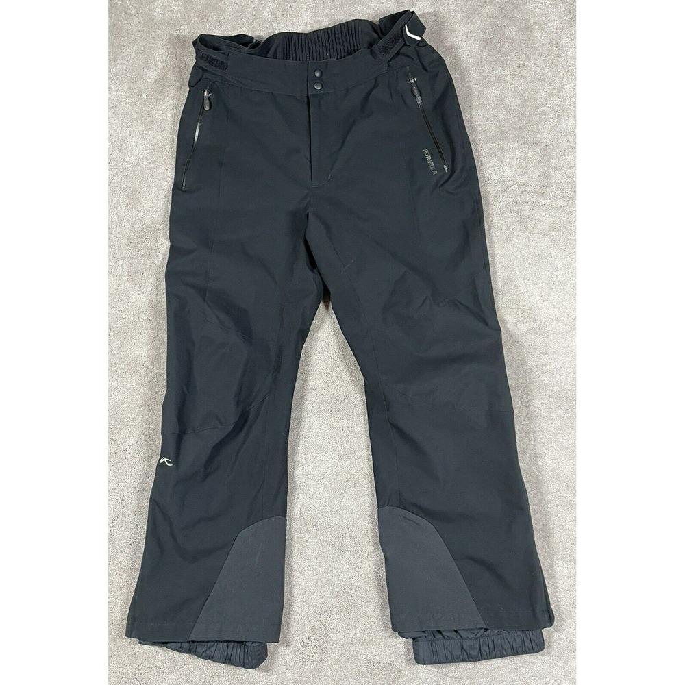 Kjus Formula Black Insulated Ski Pants Mens Size 54 XL Thinsulate Flex Stretch